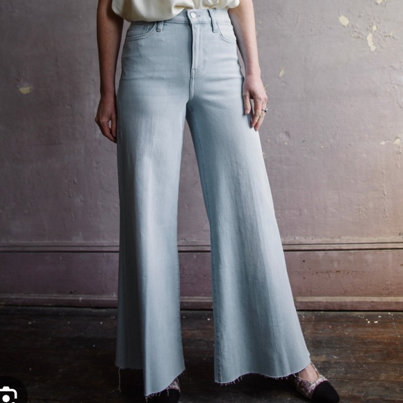 Frame Denim la palazzo crop raw jeans - Picture 6 of 7